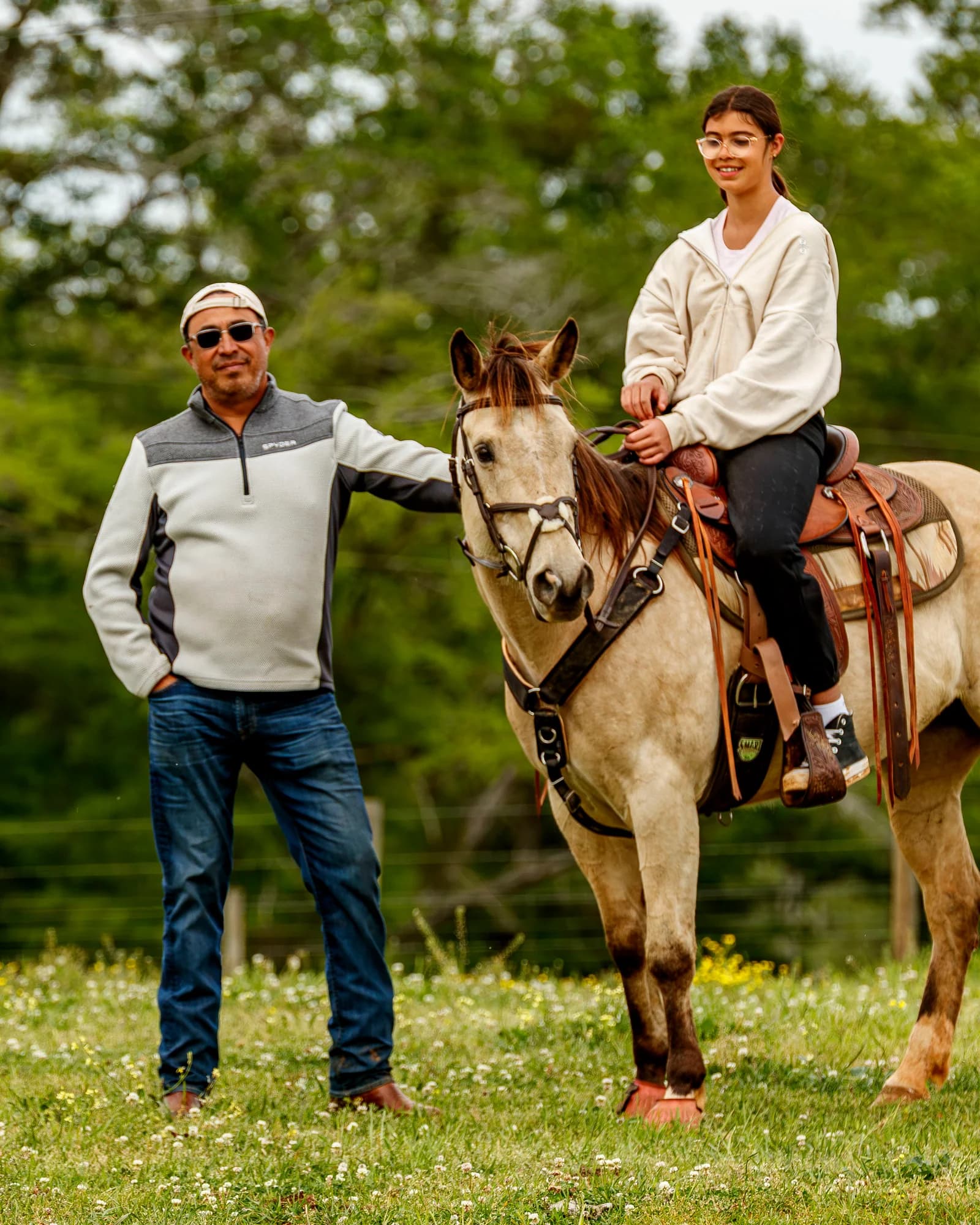 Pepe Medina on the ranch