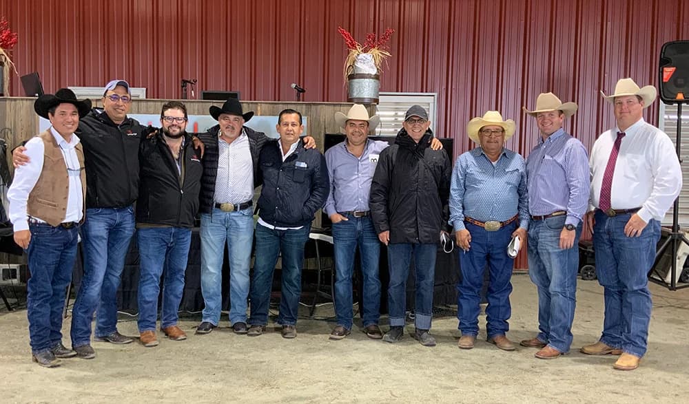 Pepe Medina with the Las Paloma's Ranch team