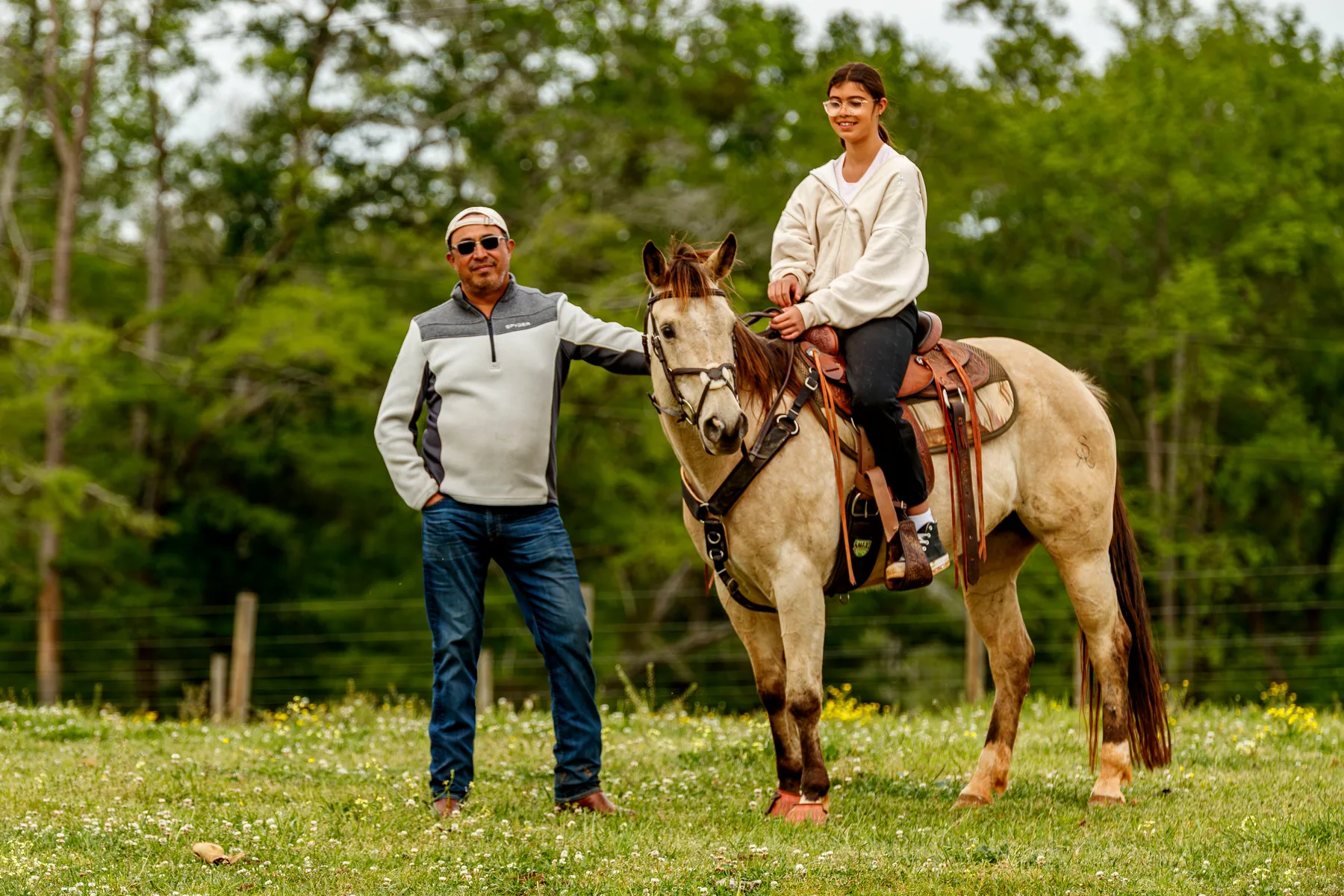 Pepe Medina, founder of Las Paloma's Ranch, on the Newnan, Georgia property